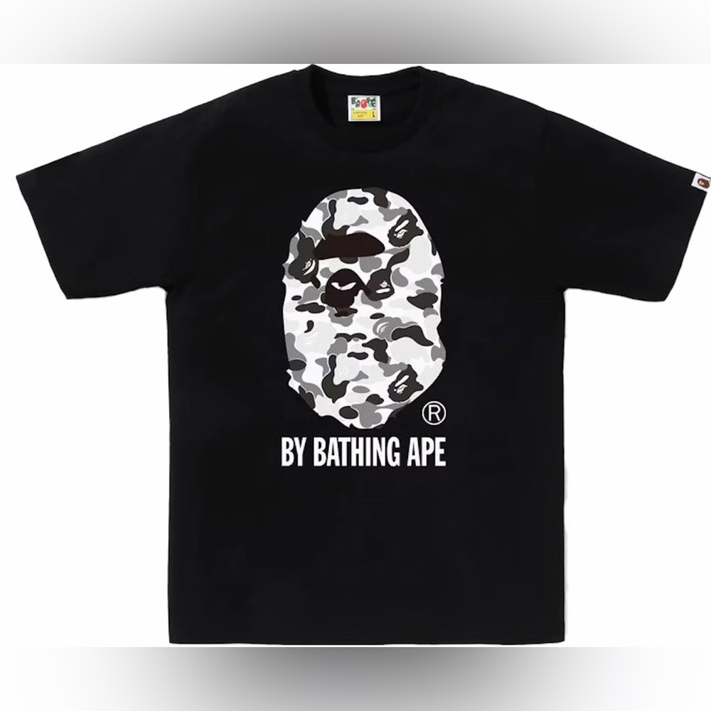 BAPE Black Camo Graphic Tee